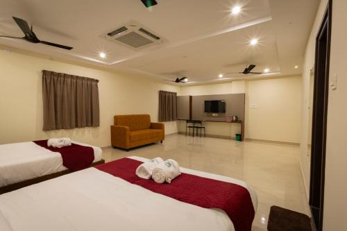 Olive Nest- Tirupati Bus Stand- 300 Meters, Railway Station- 400 Meters