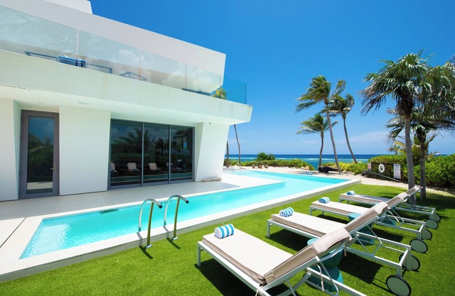 Olympus: Luxe Villa w/ Designer Pool, Private Beach & Rooftop Lounge w/ Panoramic Views