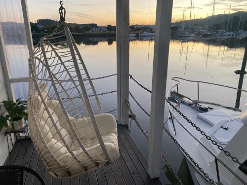 On the water boat House