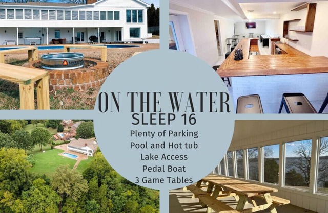 On the Water! Hot tub/Pool/Pedal Boat/Games!