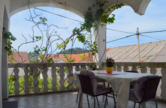 One bedroom apartment with terrace and sea view Lukoran, Ugljan (A-23830-d)