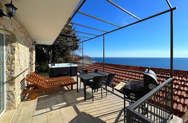 Apartamento de una habitación con terraza y vista al mar Borje, Peljesac (A-21496-a)