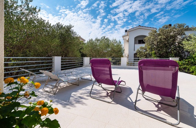Apartamento de una habitación con una terraza Mandre, Pag (A-13015-c)