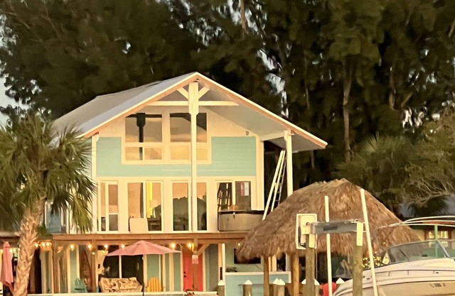 One of a kind luxury island pool home