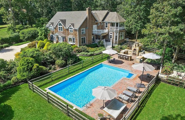Opulent Watermill Retreat: Exclusive Estate with Gourmet Kitchen & Outdoor Oasis