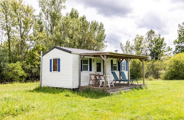 Alojamiento al aire libre, relax en el Lago de Isachris en Queyrac, Médoc - Mobilhome 6