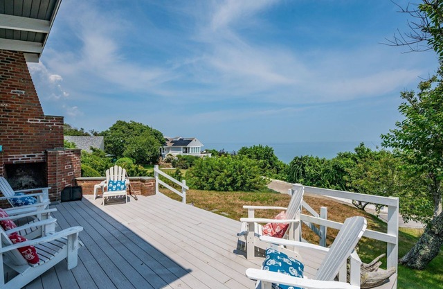 Outstanding ocean views with deeded access to a private Association beach just across the street!