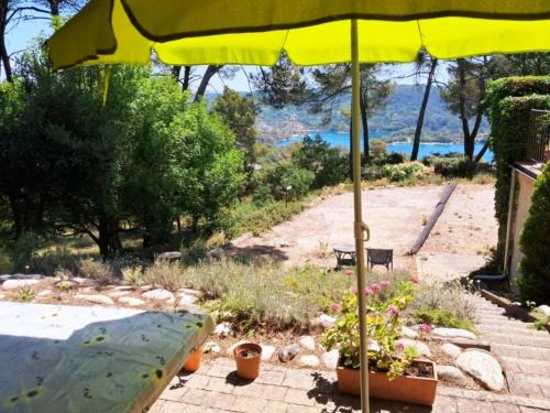 Panoramic lake view