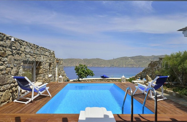 Panormos bahía House, piscina privada
