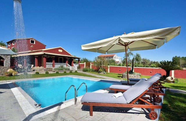 Pavlos Sofia Villa Chalikounas con vistas al mar, jardín, terraza y Wi-Fi