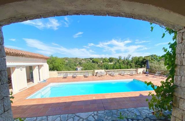 Peaceful 5 Bedroom Villa with a studio pool house and large pool.