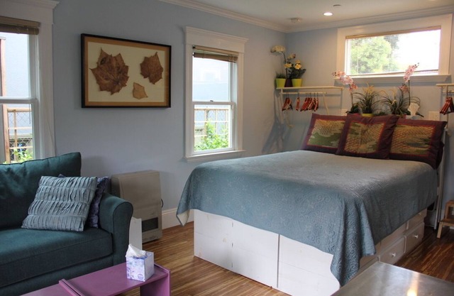 Peaceful backyard studio cottage. 5 min. to Ashby BART; free off street parking