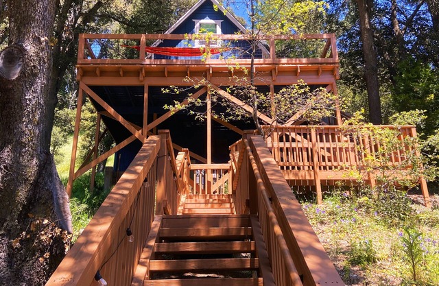 Peaceful cabin among oaks. Perfect for relaxing, reading, yoga, meditation.