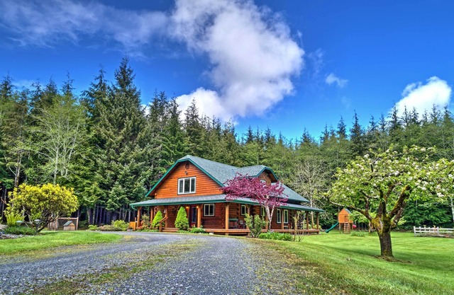 Encantadora casa en 10 acres - ¡10 minutos a La Push!
