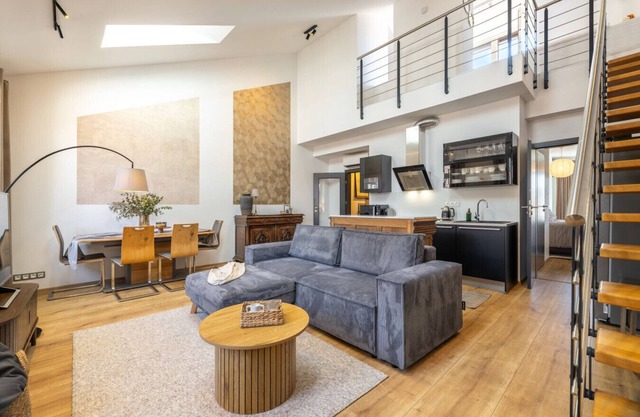 Peaceful Terrace Loft with A/C by Vyšehrad