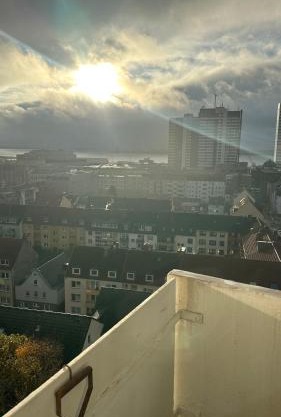Penthouse Atmosphäre mit Meerblick FeWo am Deich 11