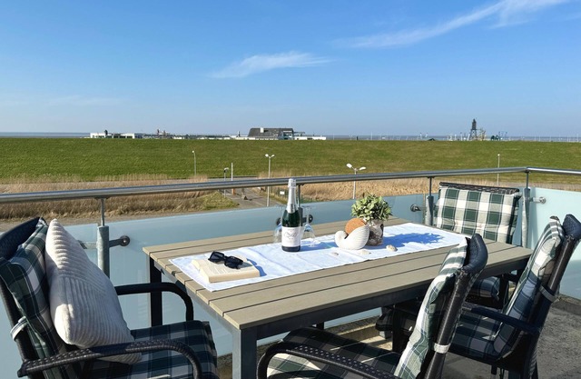 Penthouse "de Hester", unobstructed sea view, free wellness area