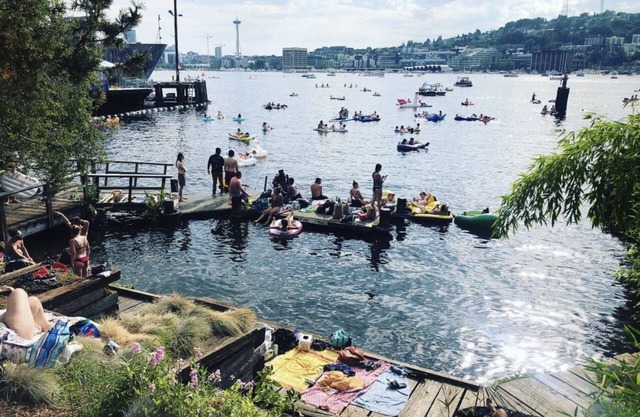 Lakeview Charm: Water | Space Needle | Fireworks BY Betterstay