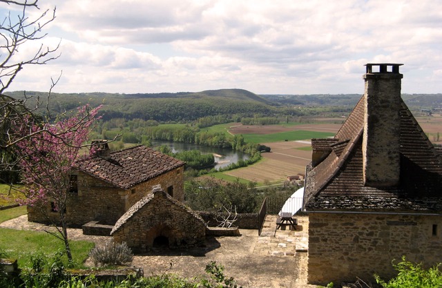 17°siglo finca, vista sobre el rio Dordogne, paz y intimidad