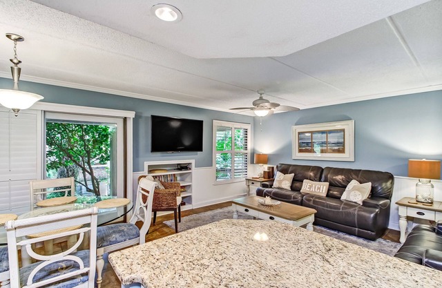 Pet Friendly | Ground Level Sailmaker Villa | Private Covered Patio | Close to Pool