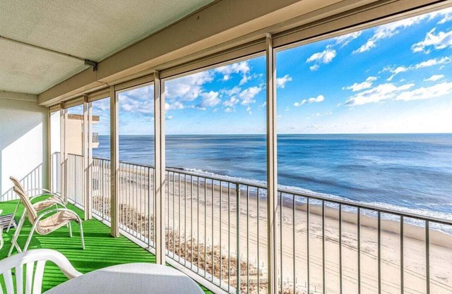 Picturesque Ocean Views in this 2 Bedroom English Towers Condo with Indoor Pool!