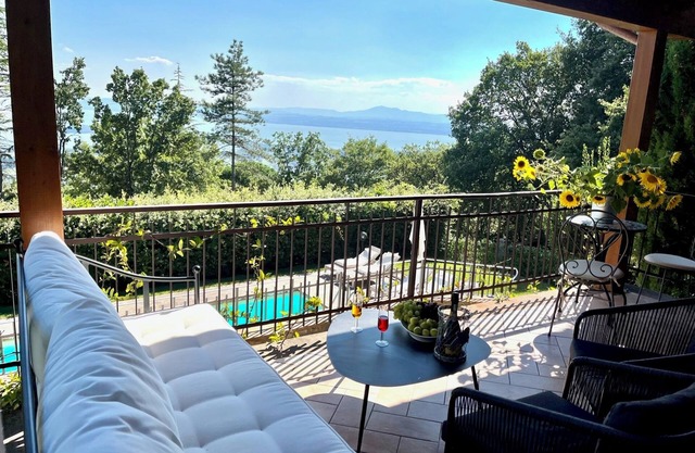Piece of Lake Trasimeno Paradise: Lush Hillside Private Villa & Pool