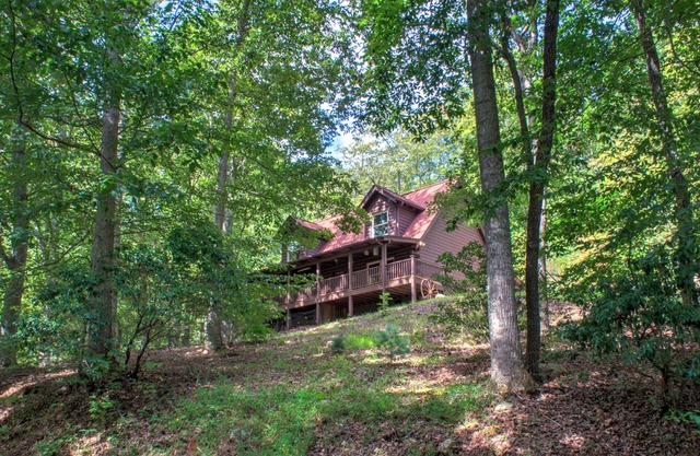 Pisgah Pines | Cozy Log Cabin w/ Hot Tub & Fire Pit Near Asheville Airport