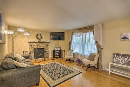 Poconos Family Retreat with Private Yard and Hot Tub!