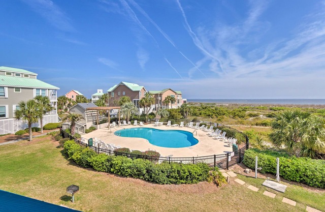 Pool Access & Views at Saint Helena Island Condo!