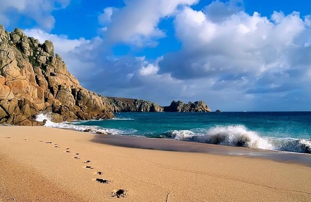 Vista de la bahía de Porthcurno, PORTHCURNO