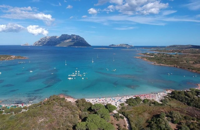 Porto Istana, Villetta seen on the island of Tavolara