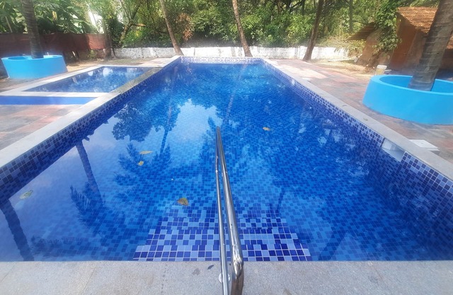 Portuguese Era Goan Home Swimming Pool Insta: @little.yellow.house1943