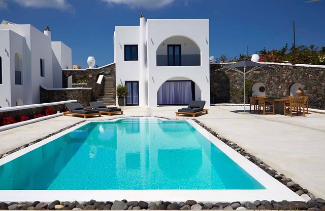 Premium Santorini Villa | Villa Midas | 3 Bedrooms | Private Pool & Outdoor Lounge and Dining Area | Proximity to Fira Town | Exo Gialos