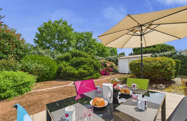 Bonita casa para 4 personas con jardín