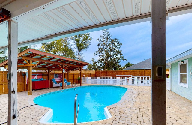 Prime home with private pool, firepit, & home office - dog-friendly