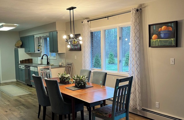 Private 4 bedroom home in Bridgman offers a cozy retreat & best of town life.