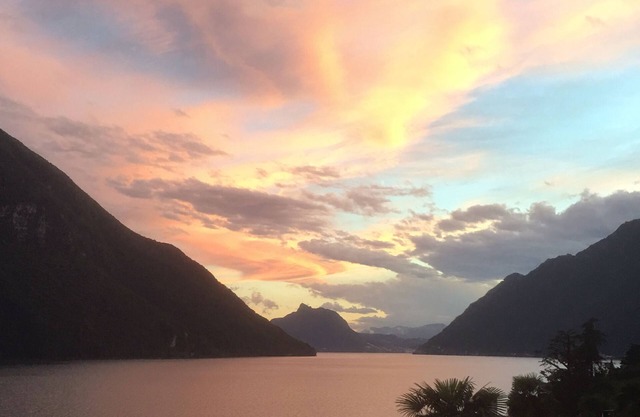 Apartamento privado con vistas al lago de Lugano en Italia con impresionantes vistas
