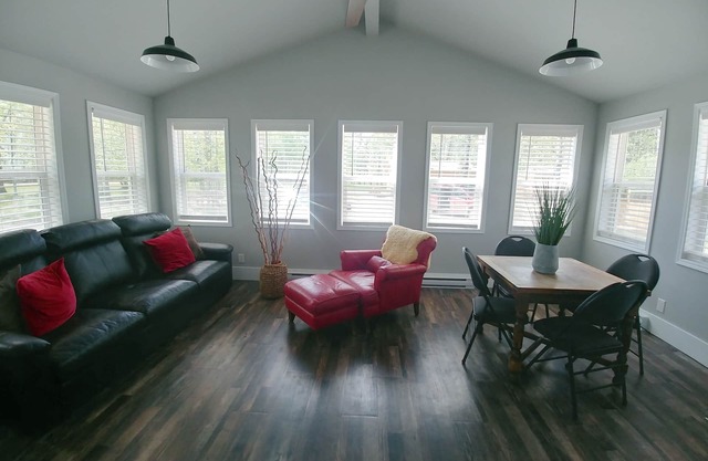 Private cottage with guest cabin, RV Hookup, and hot tub near Whitemouth Lake