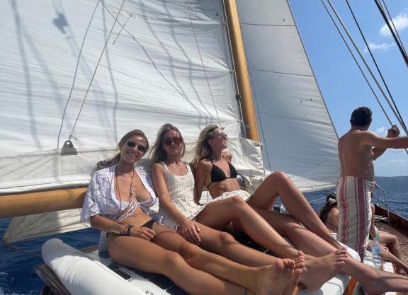 Private cruise on a classic wooden sailboat