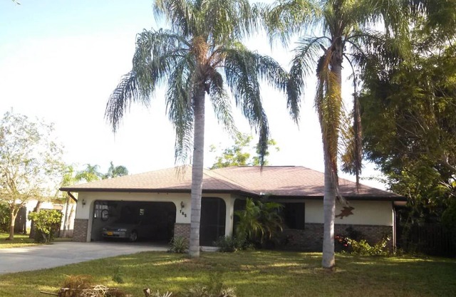 Private home with rear fenced in yard with pool