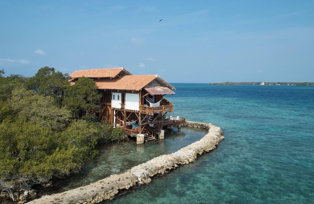 Private Island Retreat with Natural Pool & 360° Ocean Views – Near Cartagena