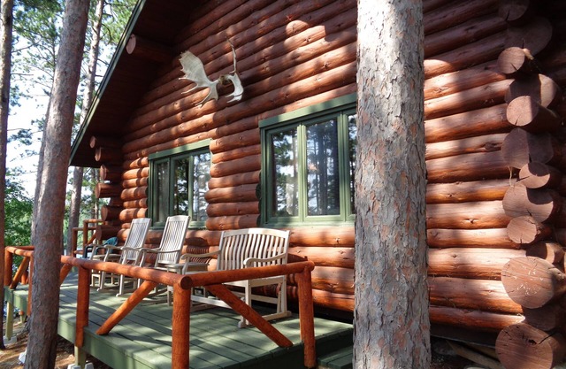 Isla privada en el hermoso lago Burntside