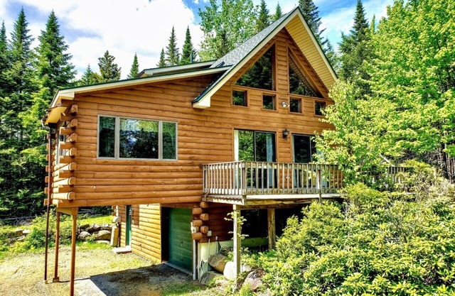 Private Log Home in Rangeley! With marina access.