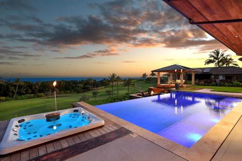 Private Luxury 6-bedroom Villa in Kukuiula, Panoramic Ocean View, Heated infinity pool, SPA, Sleep up to 22