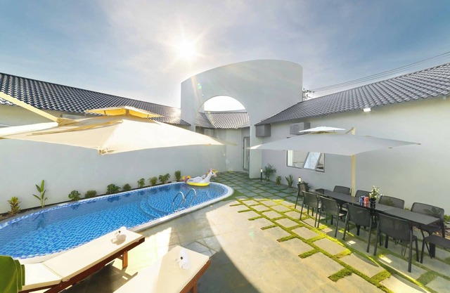 Private Pool Villa in Nature with Sunlight/Large Pool/Free Pickup/BBQ
