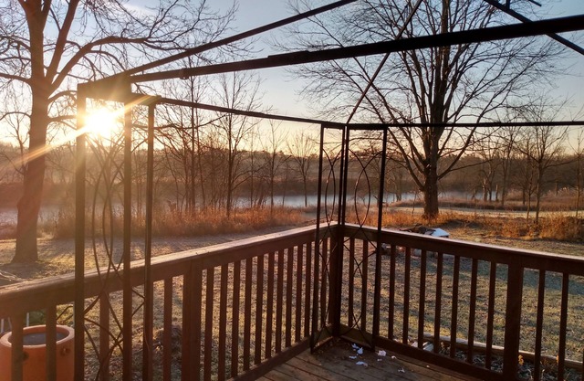 Private River in the back yard