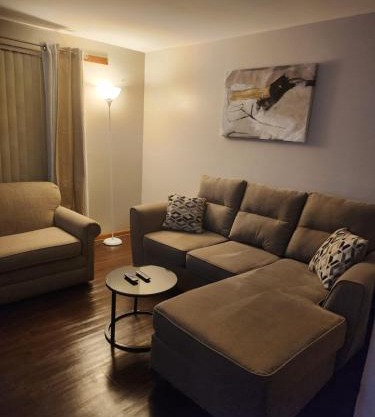 private upper 1 bd apartment