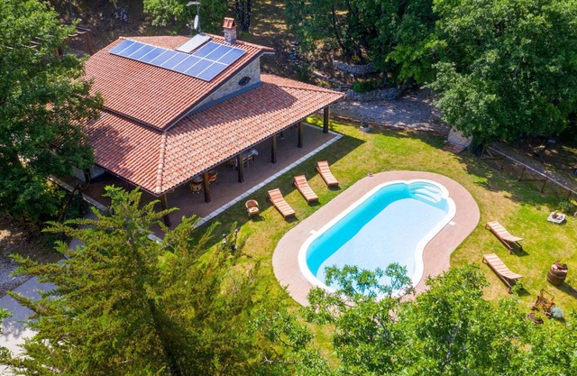 Casa de vacaciones privada con WIFI, A/C, piscina privada, TV, patio, vista panorámica
