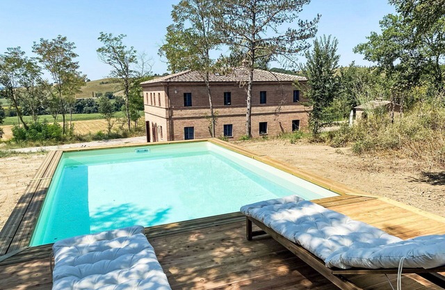 Casa de vacaciones privada con A/C, piscina privada, WIFI, TV, patio, vista panorámica