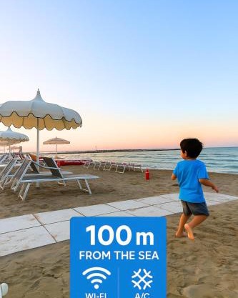 PROMO- 100 mt dal Mare- Relax-WiFi & AC